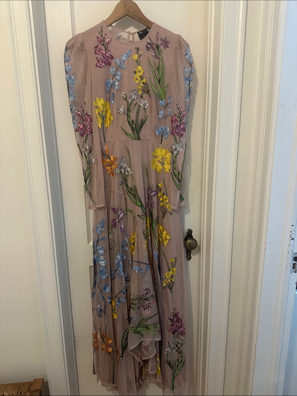 ASOS Design Embroidered Floral Maxi Dress in
